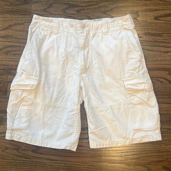 Polo Ralph Lauren Classic Cargo Shorts Khakis White/Relaxed Fit Size 31 - Picture 3 of 16